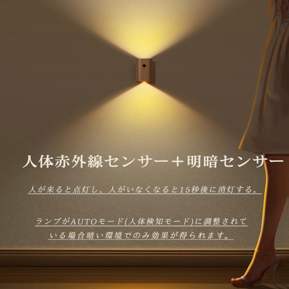 木製センサーウォールライト A141