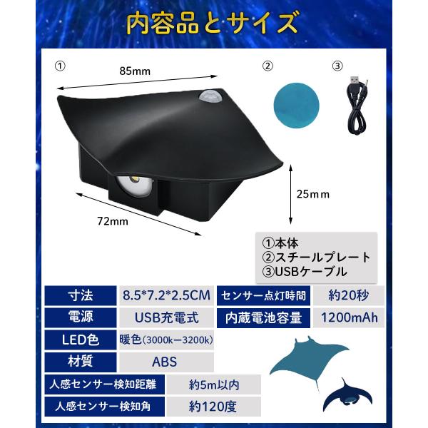人感センサーライト エイ A104