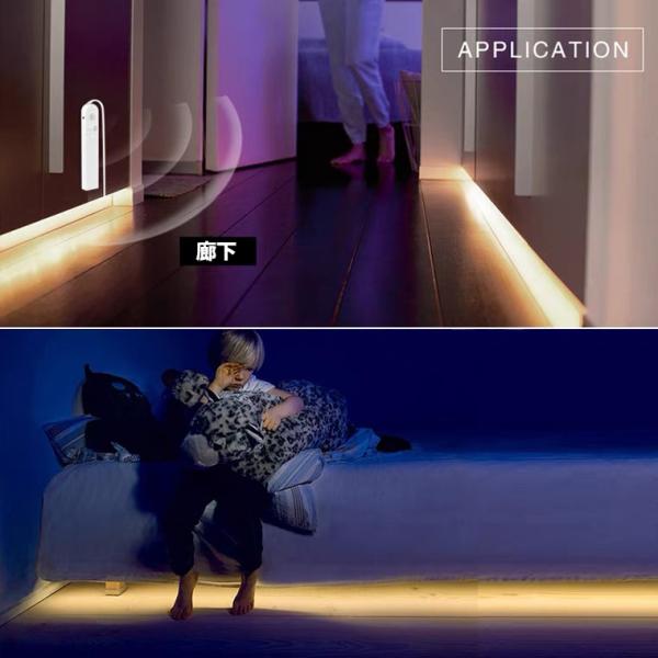 テープライト 人感センサー 乾電池 USB給電 兼用 A081