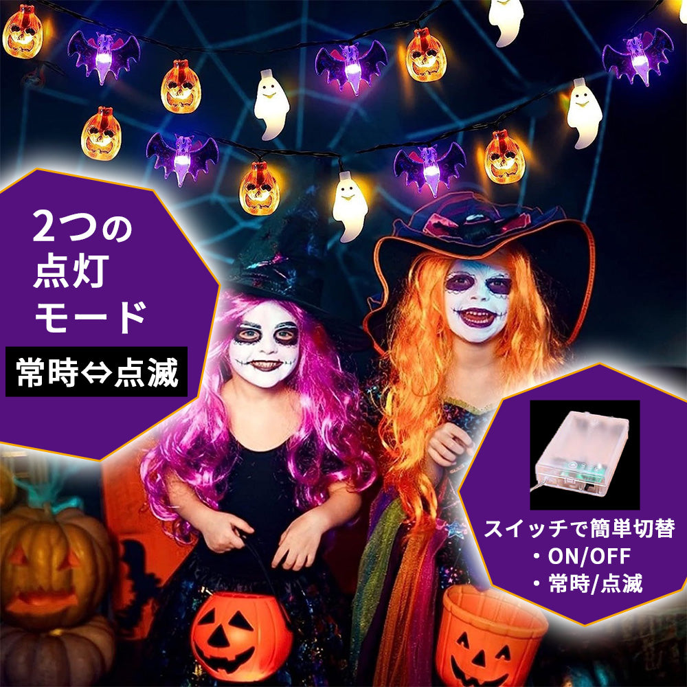 ハロウィンライト 乾電池式 3m 20LED  A113