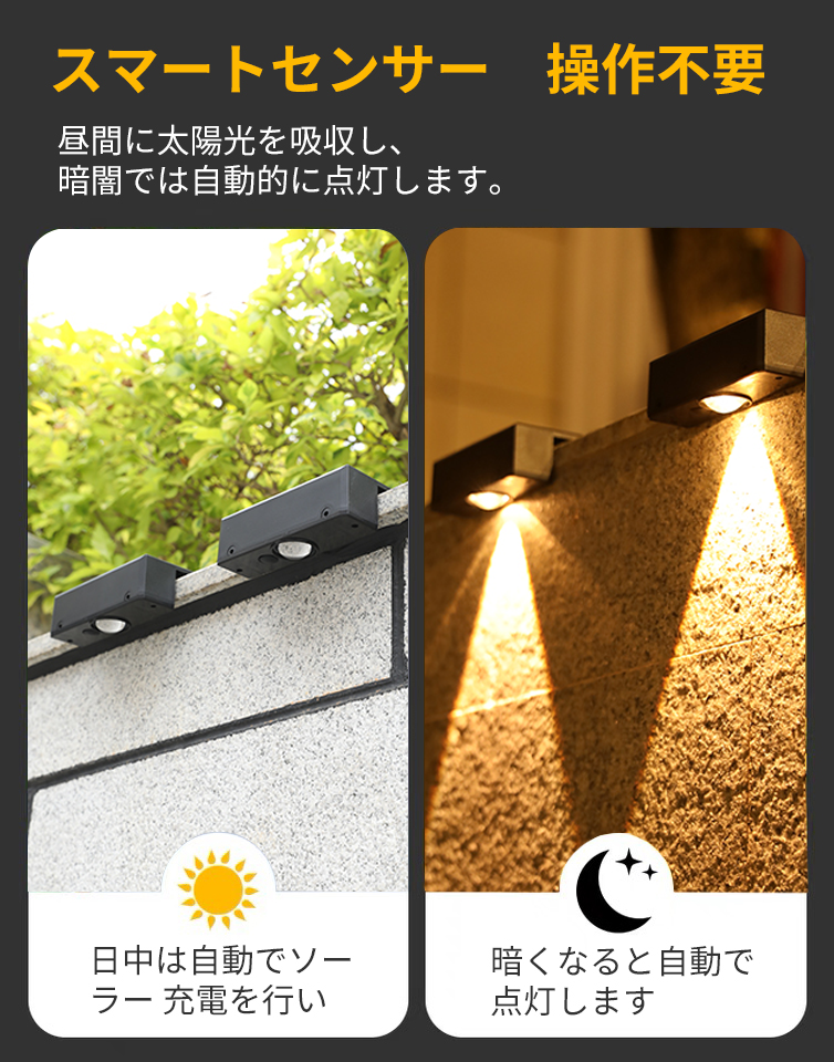 ソーラーフェンスライト 2個セット スポットライト A117 – 駿華堂 公式 ソーラーフェンスライト 2個セット スポットライト A117 – 駿華堂 公式