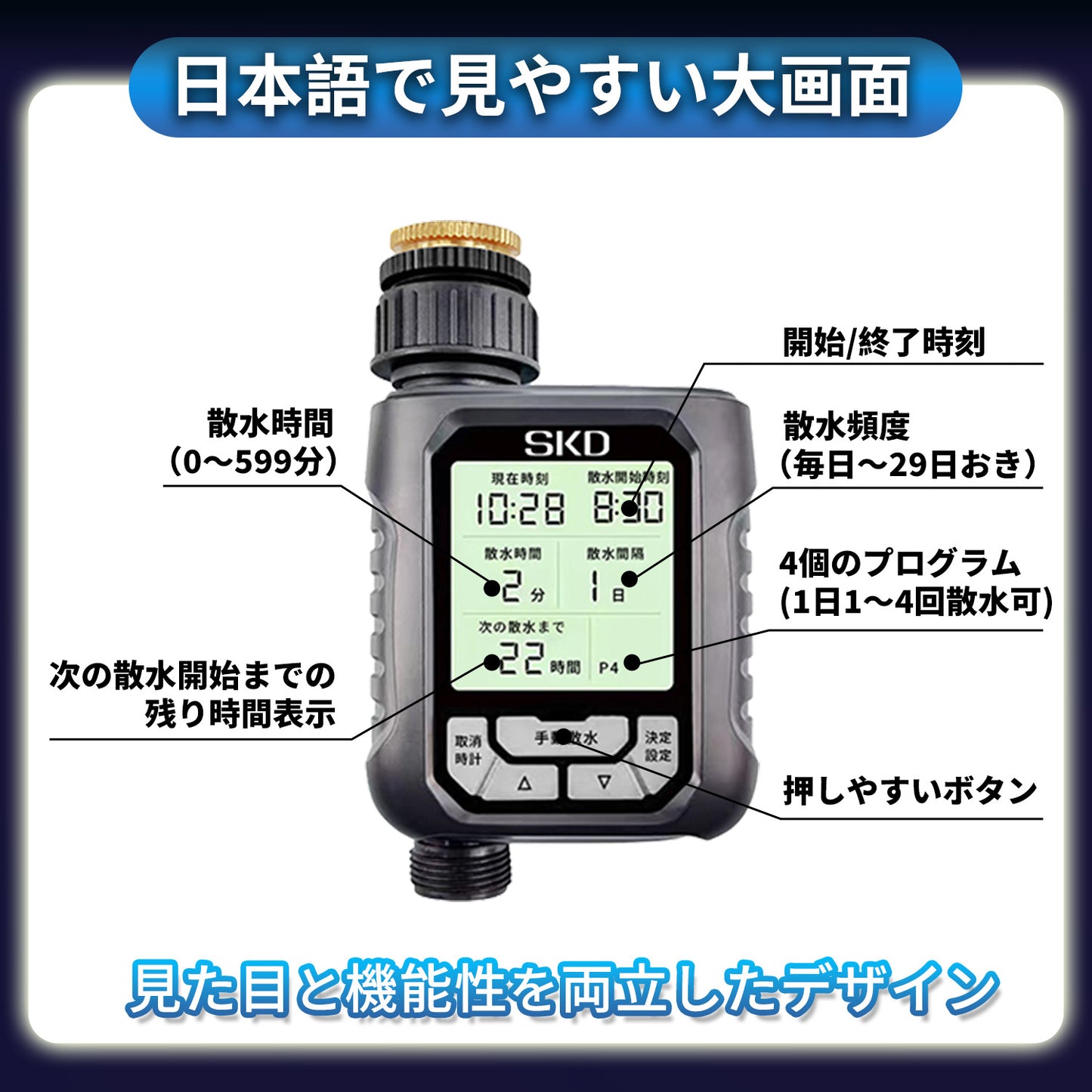 自動水やり機 スターターキット 大型パネル版