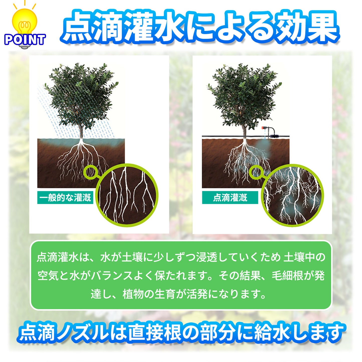 点滴ノズル 水量調節式 5個セット 自動水やり器用 B010