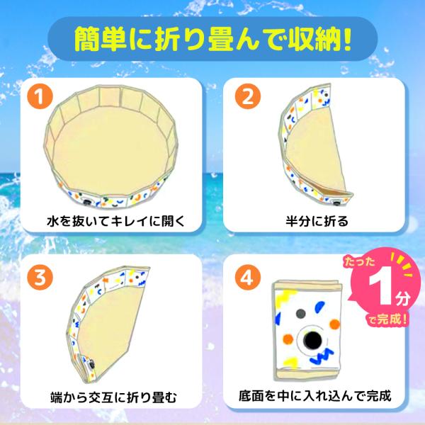 折りたたみプール 直径80cm C003