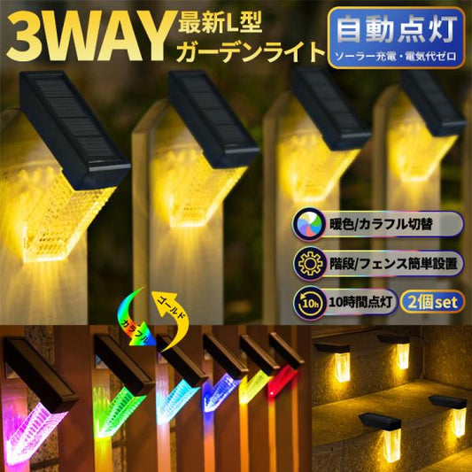 ソーラーフェンスライト 直角  A082