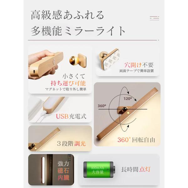 木製 ミラーライト A067